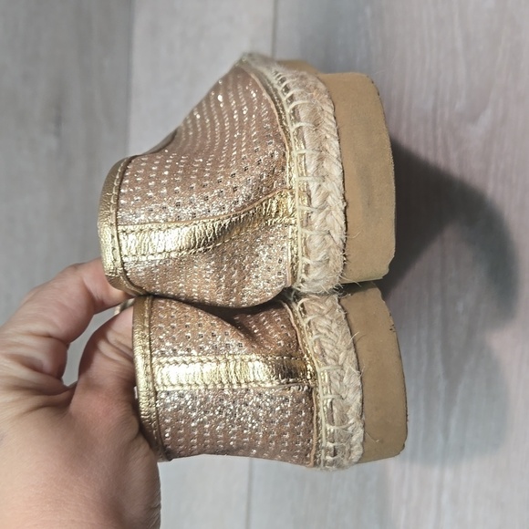 Michael Michael Kors  KendricGlitter Espadrille Platform Loafer  shoes 9.5M - Picture 7 of 14